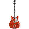 Hagstrom HSSUVIK95 Electric Guitar, Super Viking, Mandarin Flame