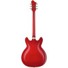 Hagstrom HSSUVIKL04 Electric Guitar, Super Viking, Wild Cherry Transparent Flame, Left-hand