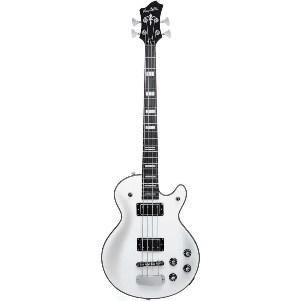 Hagstrom HSSWEB02 Bass Guitar, Swede, White Gloss