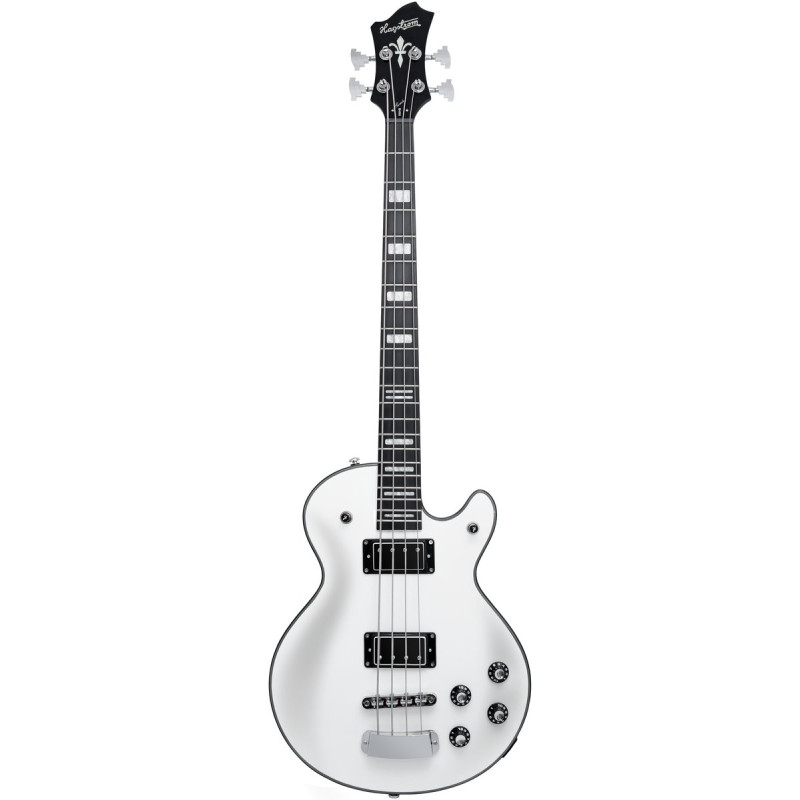 Hagstrom HSSWEB02 Bass Guitar, Swede, White Gloss