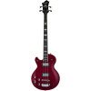 Hagstrom HSSWEBL04 Bass Guitar, Swede, Wild Cherry Transparent, Left-hand
