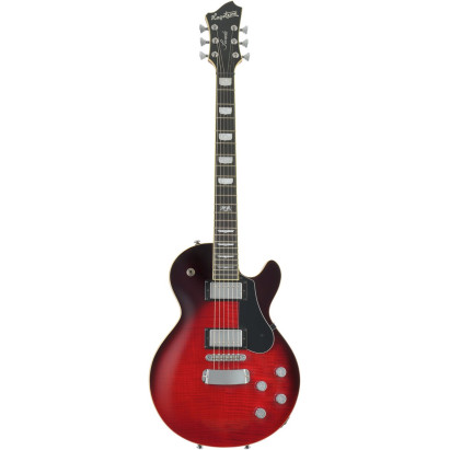 Hagstrom HSSWEMK329 Electric Guitar, Swede, Crimson Flame