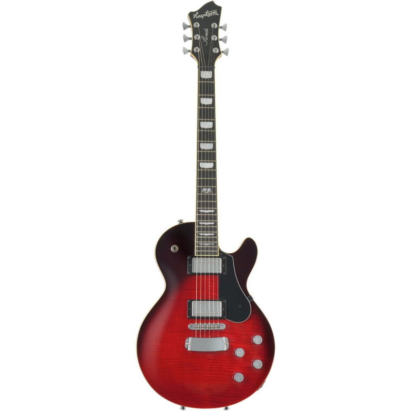 Hagstrom HSSWEMK329 Electric Guitar, Swede, Crimson Flame