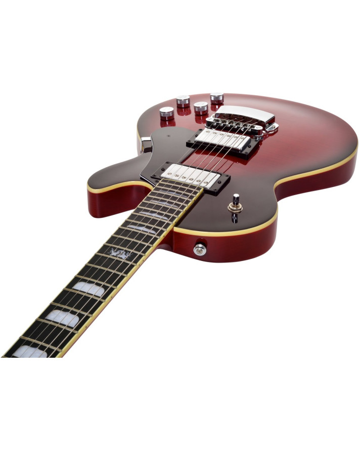 Hagstrom HSSWEMK329 Electric Guitar, Swede, Crimson Flame