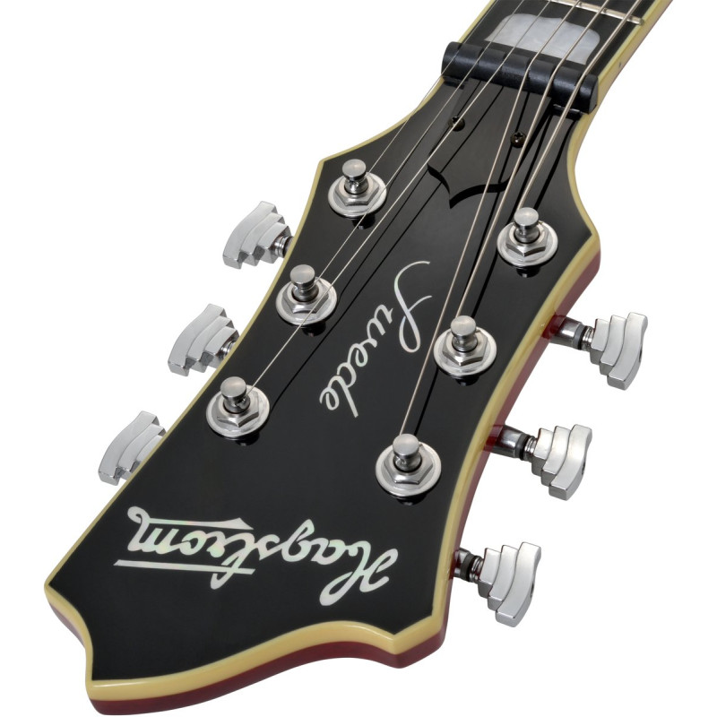 Hagstrom HSSWEMK329 Electric Guitar, Swede, Crimson Flame