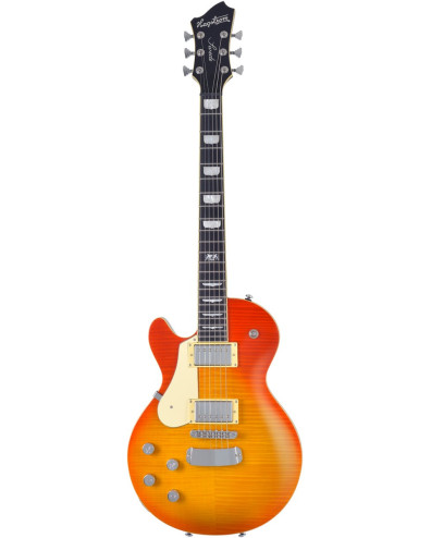 Hagstrom HSSWEMKLH371 Electric Guitar, Swede, Mandarin Burst, Lefthand