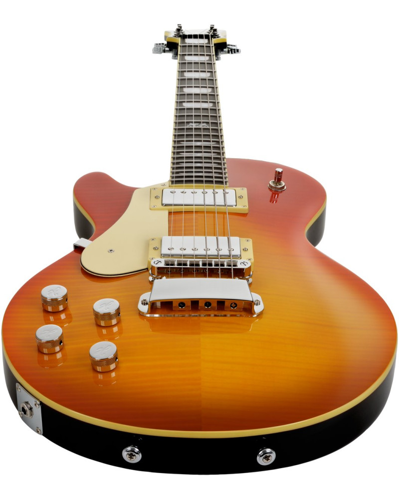 Hagstrom HSSWEMKLH371 Electric Guitar, Swede, Mandarin Burst, Lefthand