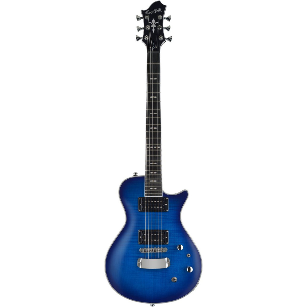 Hagstrom HSULSWE76 Electric Guitar, Ultra Max, Swede, Worn Denim Burst