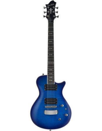Hagstrom HSULSWE76 Electric Guitar, Ultra Max, Swede, Worn Denim Burst