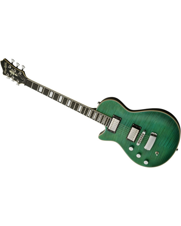 Hagstrom HSULTRAMAXLH68 Electric Guitar, Ultra Max, Fall Sky Satin, Lefthand