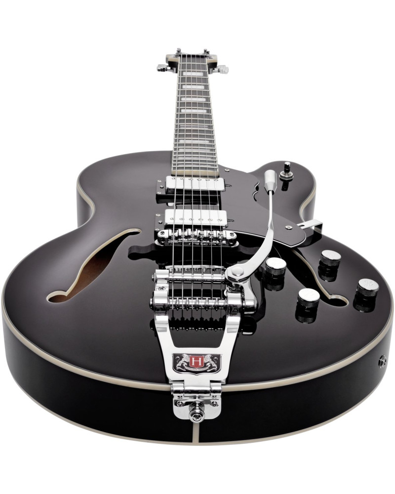 Hagstrom HSVHJ50009 Electric Guitar, Tremar HJ500, Black