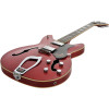 Hagstrom HSVIDLX1204 Electric Guitar, Viking DLX, Wild Cherry Transparent, 12-stri ng