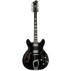 Hagstrom HSVIDLX1209 Electric Guitar, Viking DLX, Black Gloss, 12-string
