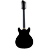 Hagstrom HSVIDLX1209 Electric Guitar, Viking DLX, Black Gloss, 12-string