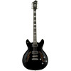 Hagstrom HSVIDLXBA09 Electric Guitar, Viking Baritone DLX, Black Gloss