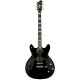 Hagstrom HSVIDLXBA09 Electric Guitar, Viking Baritone DLX, Black Gloss
