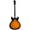 Hagstrom HSVIDLXBA18 Electric Guitar, Viking Baritone DLX, Tobacco Sunburst