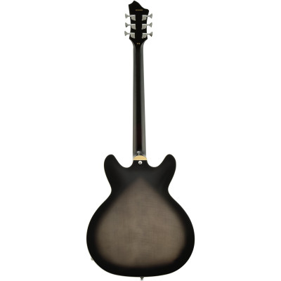 Hagstrom HSVIDLXBA41 Electric Guitar, Viking Baritone DLX, Cosmic Blackburst