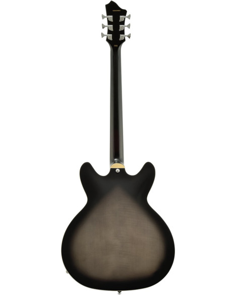 Hagstrom HSVIDLXBA41 Electric Guitar, Viking Baritone DLX, Cosmic Blackburst