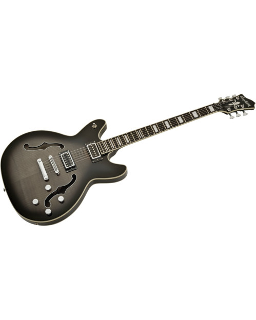 Hagstrom HSVIDLXBA41 Electric Guitar, Viking Baritone DLX, Cosmic Blackburst