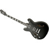 Hagstrom HSVIDLXBALH09 Electric Guitar, Viking Baritone DLX, Black Gloss, Lefthand