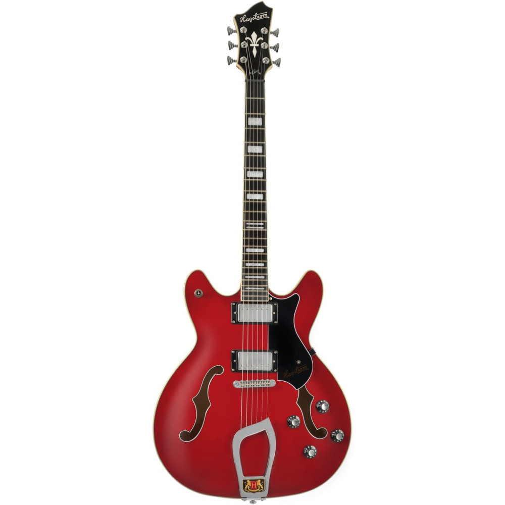 Hagstrom HSVIK04 Electric Guitar, Viking, Transparent Cherry