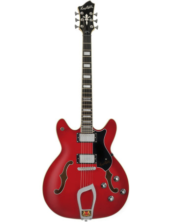 Hagstrom HSVIK04 Electric Guitar, Viking, Transparent Cherry