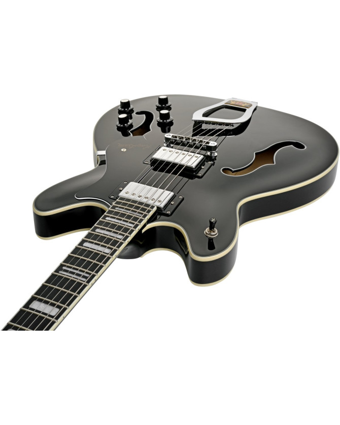 Hagstrom HSVIK09 Electric Guitar, Viking, Black
