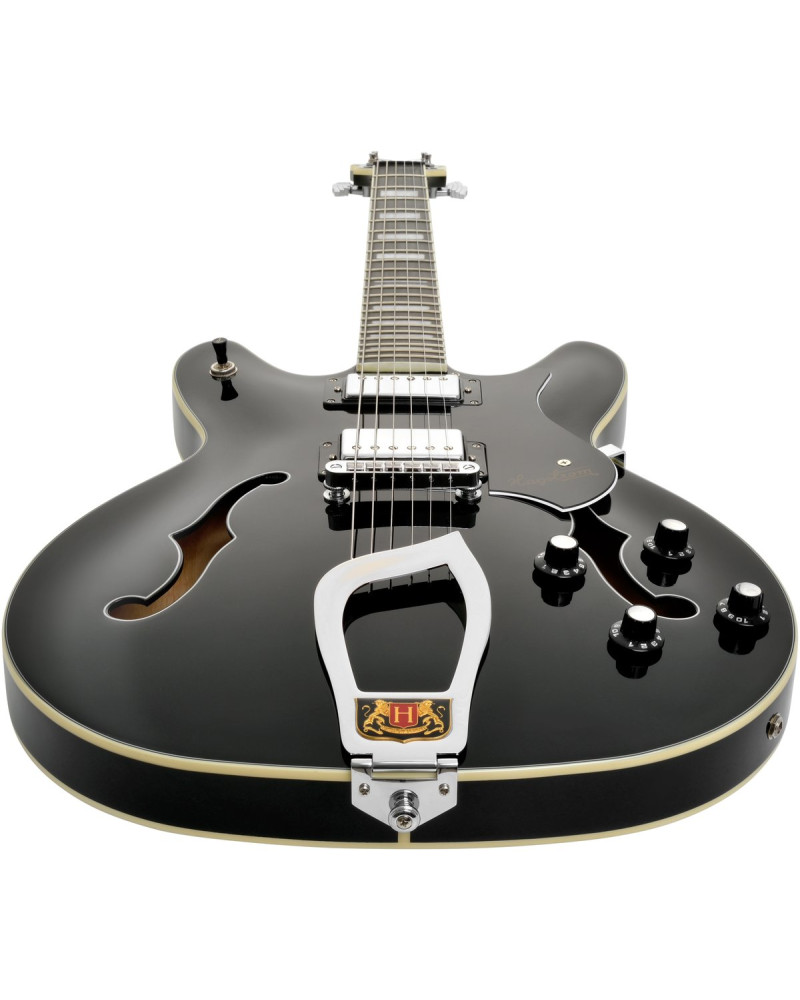 Hagstrom HSVIK09 Electric Guitar, Viking, Black