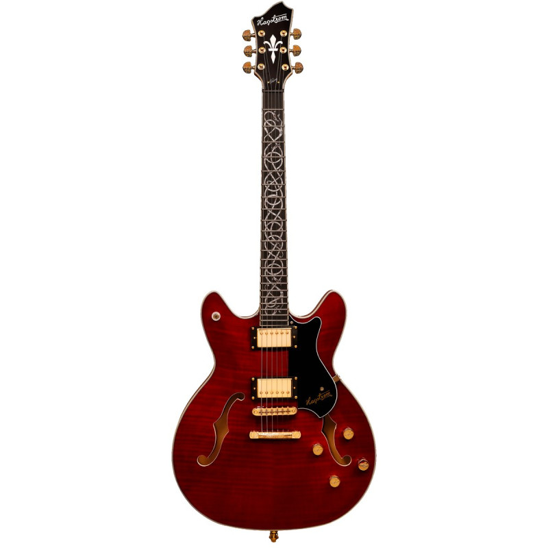 Hagstrom HSVIK100BLW Electric Guitar, Viking 100th Anniversary, VIK100-BLW, Bloodw ine