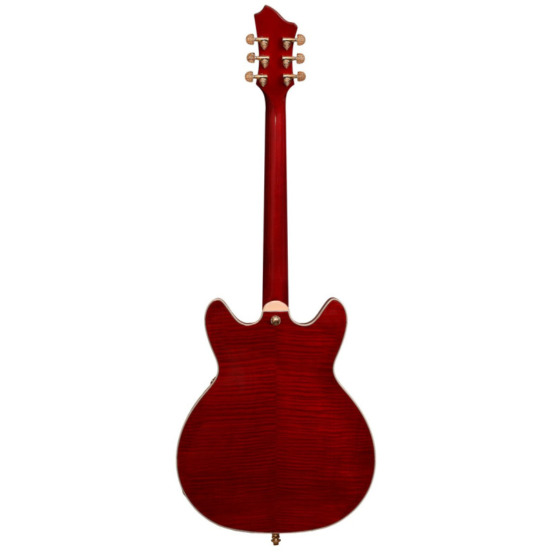 Hagstrom HSVIK100BLW Electric Guitar, Viking 100th Anniversary, VIK100-BLW, Bloodw ine