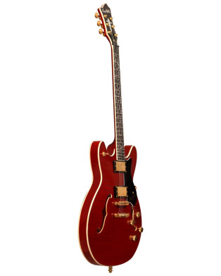 Hagstrom HSVIK100BLW Electric Guitar, Viking 100th Anniversary, VIK100-BLW, Bloodw ine