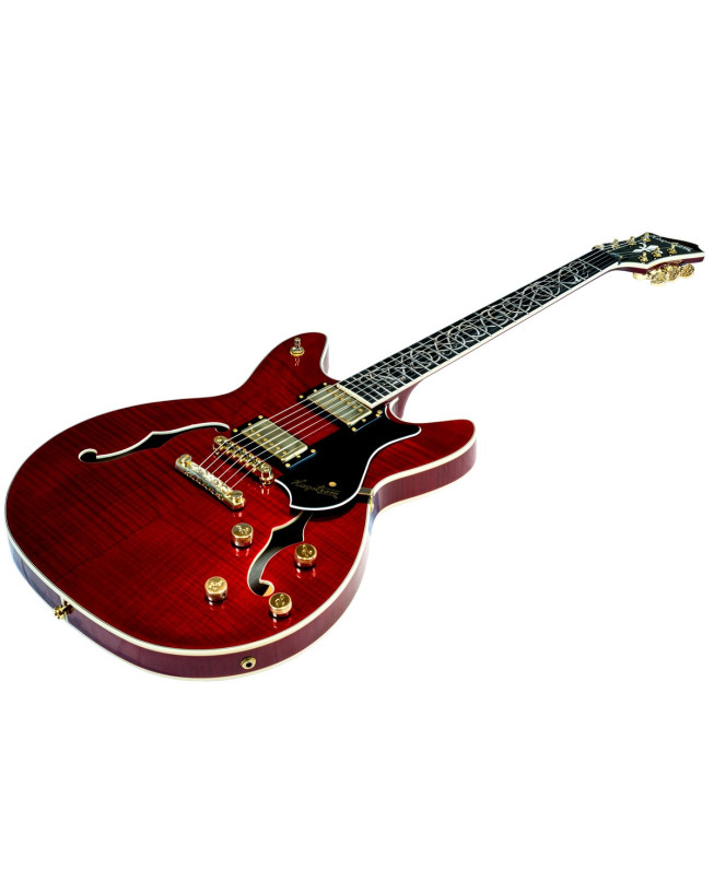 Hagstrom HSVIK100BLW Electric Guitar, Viking 100th Anniversary, VIK100-BLW, Bloodw ine