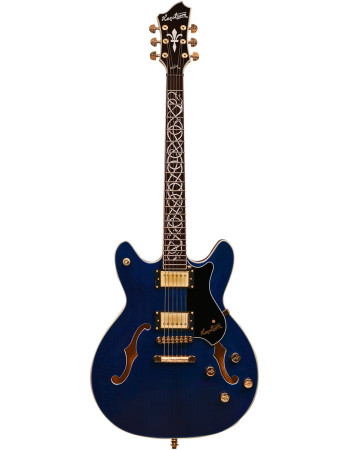 Hagstrom HSVIK100DWT Electric Guitar, Viking 100th Anniversary, VIK100-DWT, Dark W aters