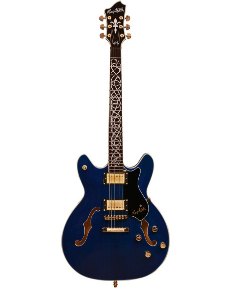 Hagstrom HSVIK100DWT Electric Guitar, Viking 100th Anniversary, VIK100-DWT, Dark W aters