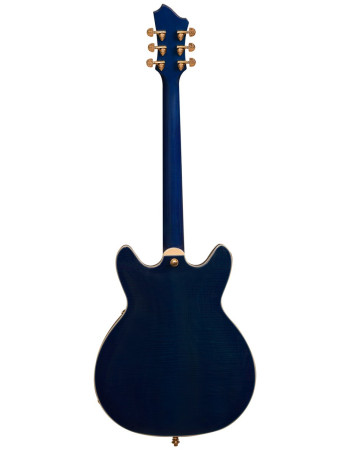 Hagstrom HSVIK100DWT Electric Guitar, Viking 100th Anniversary, VIK100-DWT, Dark W aters