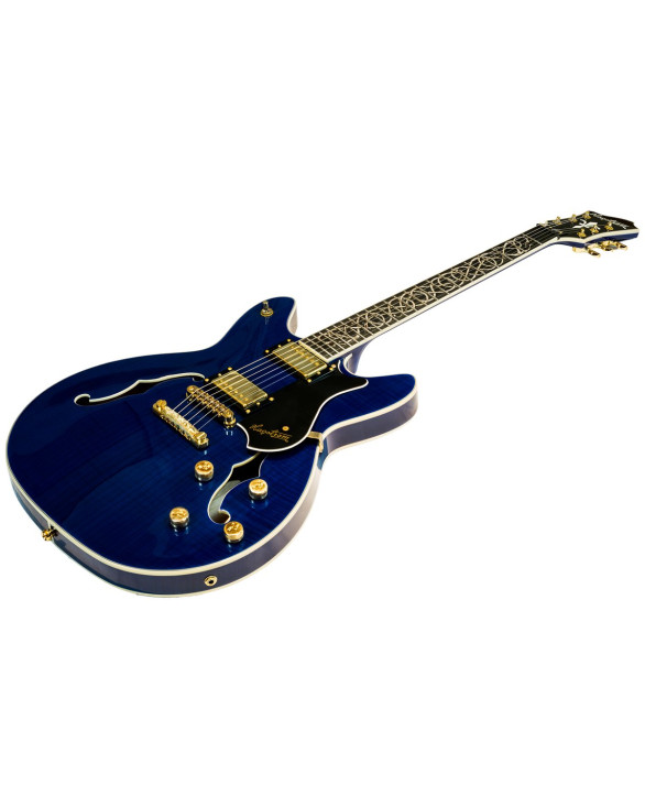 Hagstrom HSVIK100DWT Electric Guitar, Viking 100th Anniversary, VIK100-DWT, Dark W aters