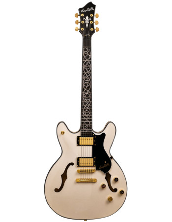 Hagstrom HSVIK100PTN Electric Guitar, Viking 100th Anniversary, VIK100-PTN, Platin um