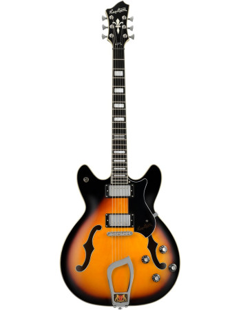 Hagstrom HSVIK18 Electric Guitar, Viking, Tobacco Burst