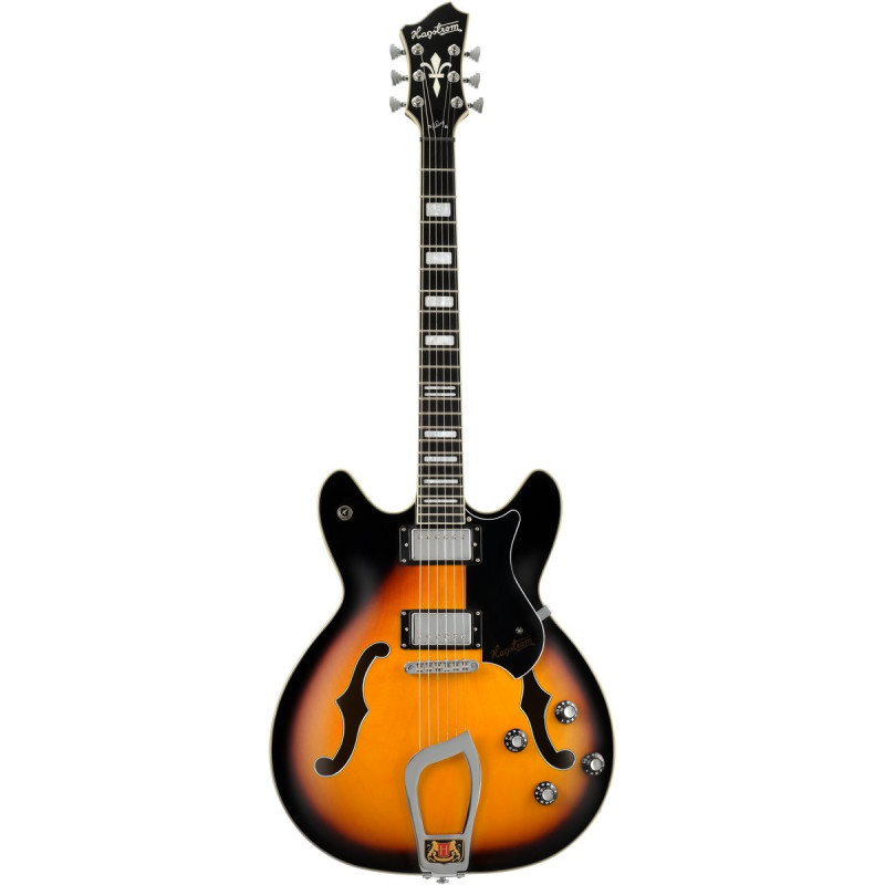 Hagstrom HSVIK18 Electric Guitar, Viking, Tobacco Burst