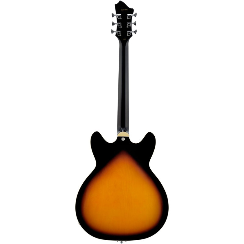 Hagstrom HSVIK18 Electric Guitar, Viking, Tobacco Burst