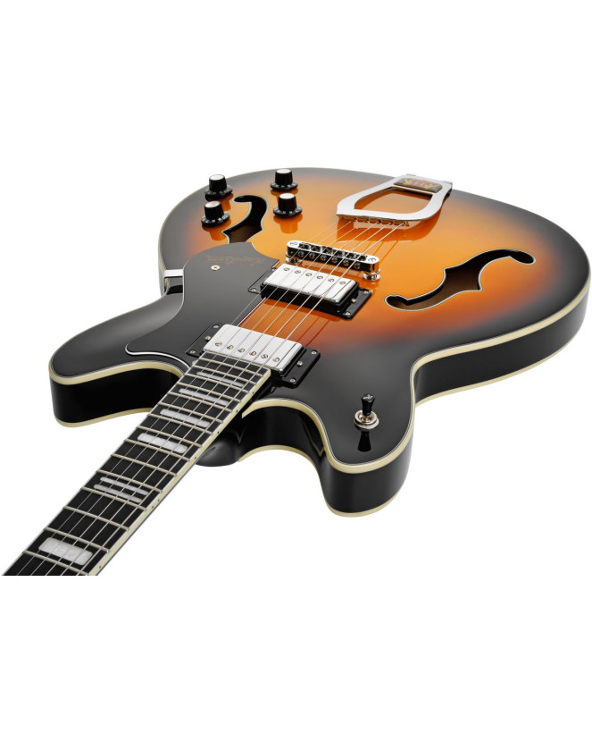 Hagstrom HSVIK18 Electric Guitar, Viking, Tobacco Burst