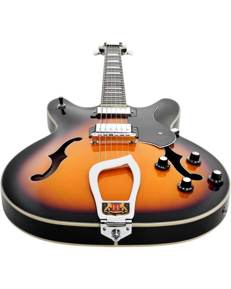 Hagstrom HSVIK18 Electric Guitar, Viking, Tobacco Burst