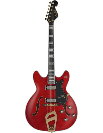 Hagstrom HSVIK6704 Electric Guitar, 67' Vinking, Wild Cherry Transparent