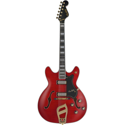 Hagstrom HSVIK6704 Electric Guitar, 67' Vinking, Wild Cherry Transparent