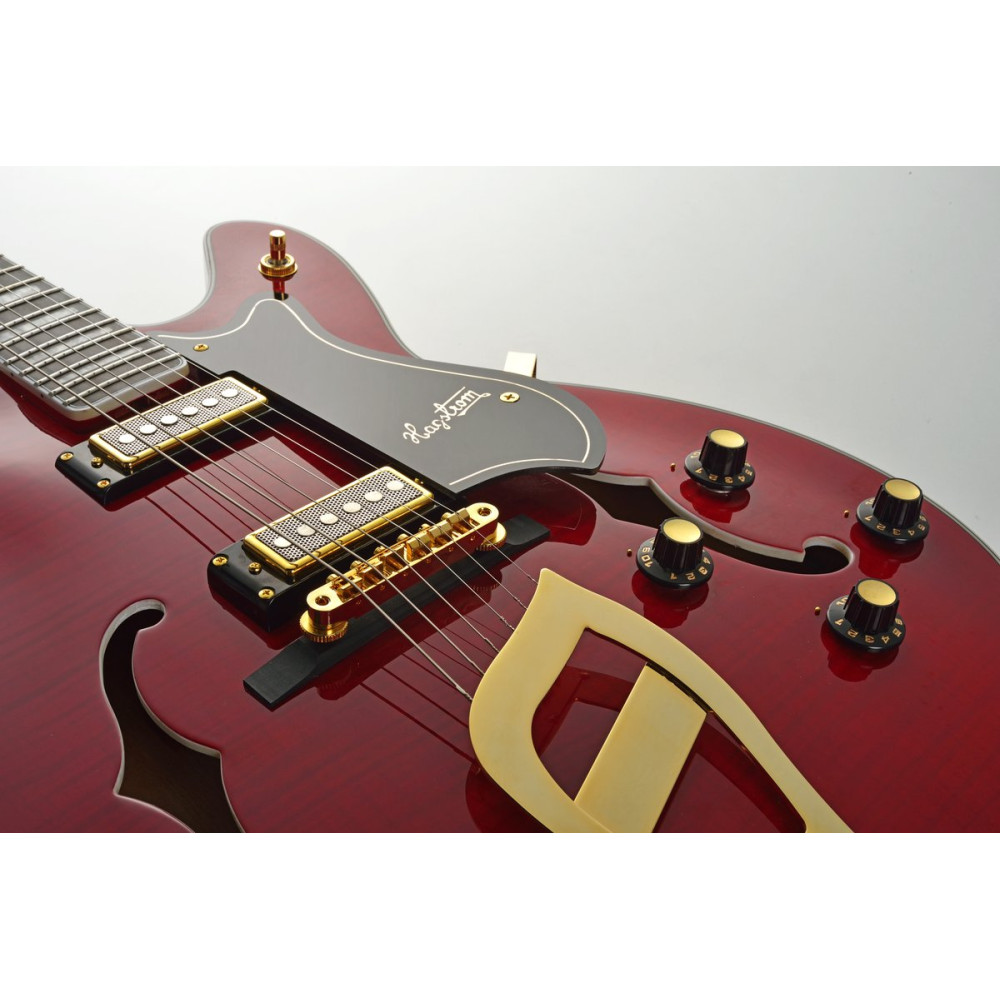 Hagstrom HSVIK6704 Electric Guitar, 67' Vinking, Wild Cherry Transparent
