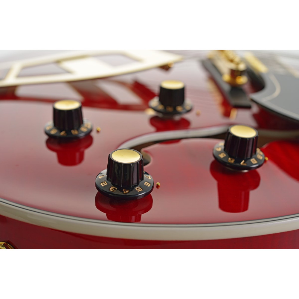 Hagstrom HSVIK6704 Electric Guitar, 67' Vinking, Wild Cherry Transparent
