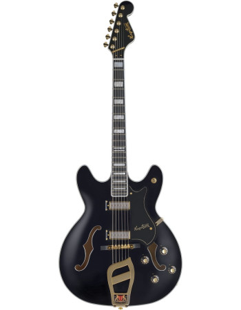 Hagstrom HSVIK6709 Electric Guitar, 67' Vinking, Black Gloss