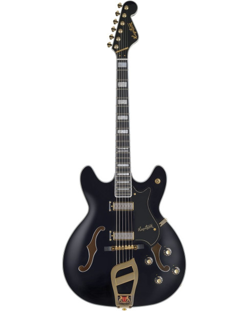 Hagstrom HSVIK6709 Electric Guitar, 67' Vinking, Black Gloss