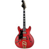 Hagstrom HSVIK67LH04 Electric Guitar, 67' Viking, Wild Cherry Transparent, Lefthan d